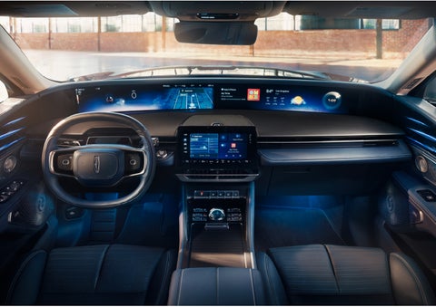 The panoramic display is shown in a 2024 Lincoln Nautilus® SUV. | Parkway Lincoln in Dover OH