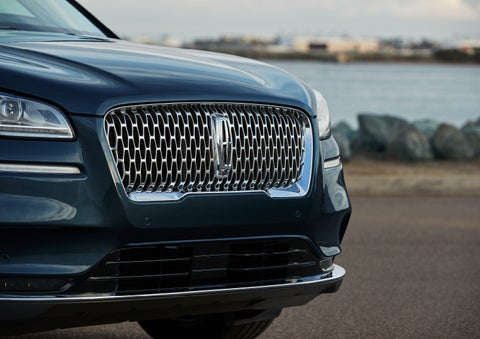 The grille of a 2022 Lincoln Corsair is shown | Parkway Lincoln in Dover OH